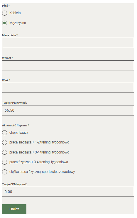 Kalkulator kalorii, liczenie kalorii, kalorie, dieta, odchudzanie, dietetyk
