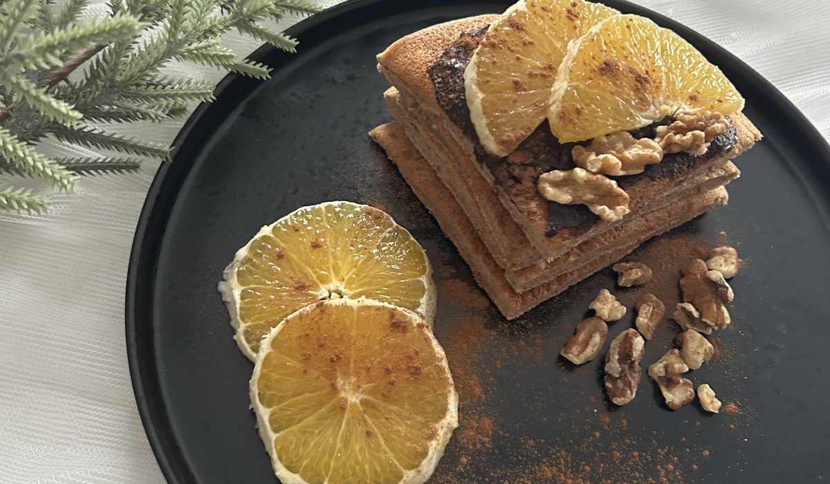 Omlet piernikowy z czekoladą, zdrowy przepis, zdrowe jedzenie, dieta, odchudzanie